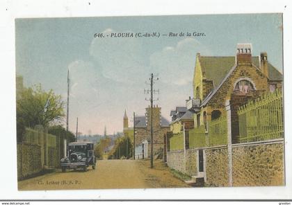 PLOUHA (C DU N) 646 RUE DE LA GARE (AUTO GAREE) 1935