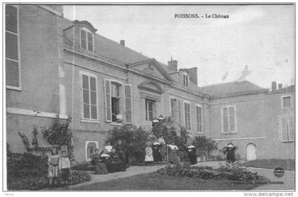 CARTE POSTALE ANCIENNE DE POISSONS  -   LE CHATEAU