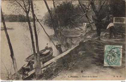 CPA POISSY Bord de la Seine (806449)