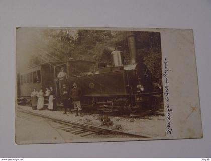 ISERE-CARTE PHOTO PONT EN ROYANS-NOTRE ARRIVEE A PONT EN ROYANS -TRAIN SELECTION ANIMEE