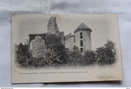 Pontcharra sur Breda, ruines du château où naquit le chevalier Bayard, Isère 38