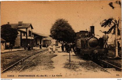 CPA PONTRIEUX - La Gare (243705)