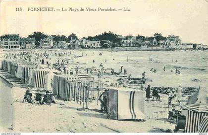 44 - Pornichet - La Plage du Vieux Pornichet - Animée - Scènes de Plage - CPA - Voir Scans Recto-Verso