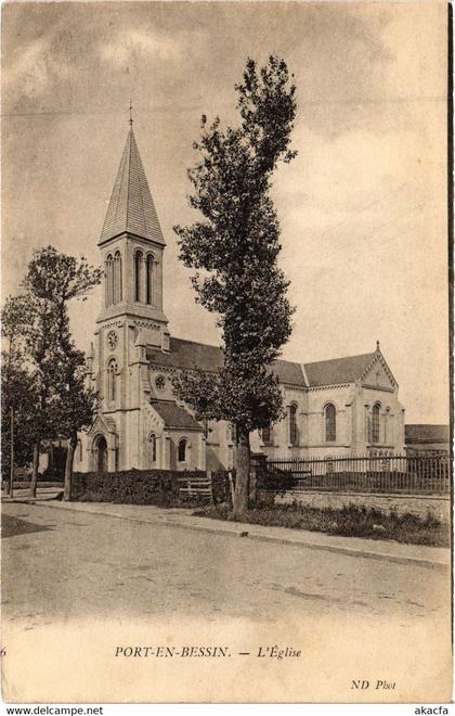 CPA PORT-en-BESSIN-HUPPAIN L'Eglise (1258139)