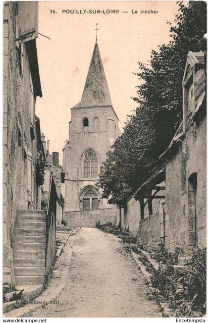 CPA-Carte postale France-Pouilly-sur-Loire- Le Clocher  VM50496