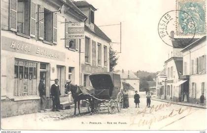 CPA Presles Rue de Paris