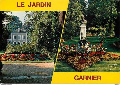 77 - Provins - Le Jardin Garnier - Multivues - Fleurs - Flamme Postale de Provins - CPM - Voir Scans Recto-Verso