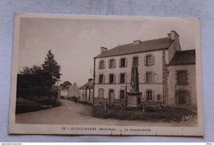 Cpa 1946, Questembert, la gendarmerie, Morbihan 56