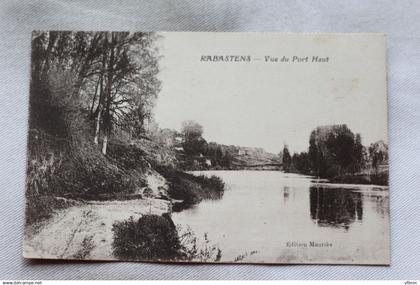 Cpa 1925, Rabastens, vue du port haut, Tarn 81