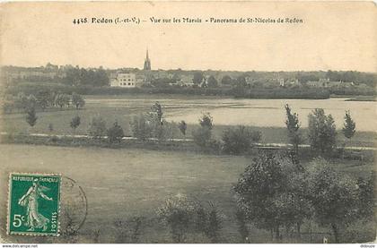 35 - Redon - Vue sur les Marais - Panorama de St-Nicolas de Redon - CPA - Etat léger pli visible - Voir Scans Recto-Vers