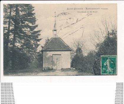 carte de SAINT ETIENNE REMIREMONT chapelle du saint mont ( recto verso )