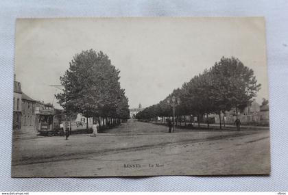 Rennes, la Mail, tramway, Ille et Vilaine 35