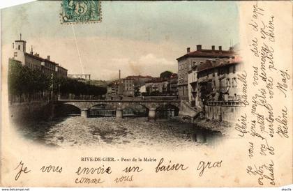 CPA Rive de Gier- Pont de la Mairie FRANCE (907194)