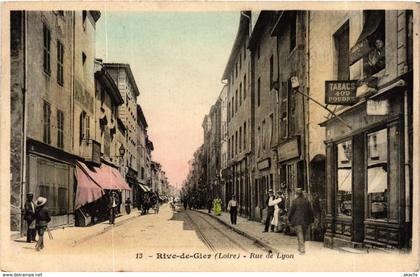 CPA Rive de Gier- Rue de Lyon FRANCE (907190)