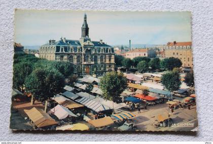 Cpm, Roanne, hôtel de ville, Loire 42