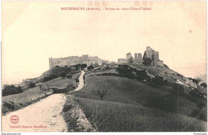 CPA Carte Postale France Rochemaure  Ruines du vieux château féodal VM58111