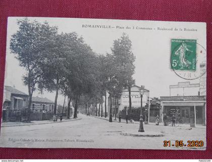 CPA - Romainville - Place des 3 Communes - Boulevard de la Boissière