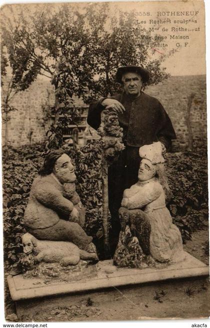 CPA ROTHÉNEUF - Les Rochers sculpptés M.& Mme de ROTHÉNEUF - Vue prise (226885)