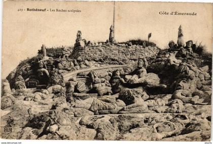 CPA ROTHÉNEUF-Les Rochers sculptées (265339)