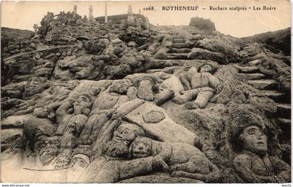 CPA Rotheneuf Rochers sculptes, Les Boers FRANCE (1015286)