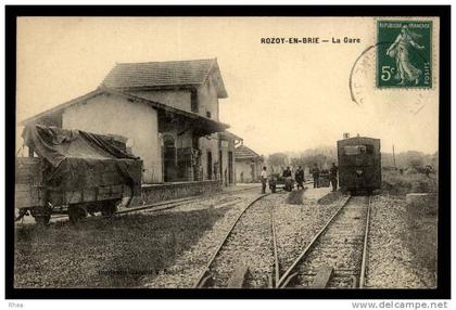 77 Rozay-en-Brie gare train D77D K77393K C77393C RH086971