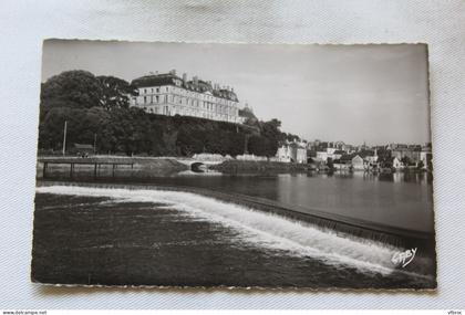 Cpsm, Sable sur Sarthe, le château et le barrage, Sarthe 72