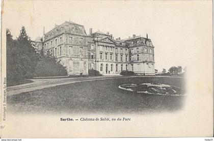 Sablé sur Sarthe - Château de Sablé vu du Parc