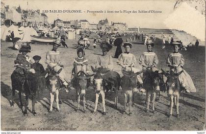 Les Sables-d'Olonne - Promenade à ânes sur la Plage des Sables-d'Olonne