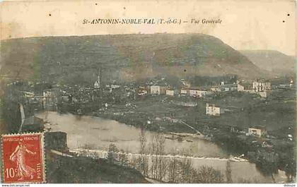 82 - Saint Antonin Noble Val - Vue Générale - Oblitération ronde de 1919 - CPA - Voir Scans Recto-Verso