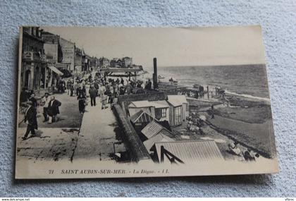 saint Aubin sur mer, la digue, Calvados 14