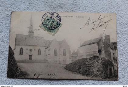 A978, Cpa 1907, Saint Avertin, l'église, Indre et Loire 37