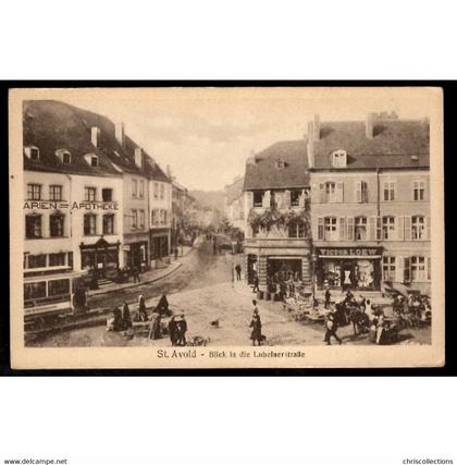 57 - SAINT AVOLD (Moselle) - Blick in die Lubelnerstraße - Arien = Apotheke - Fahrräder - Victor LOEW