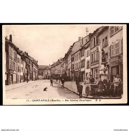 57 - SAINT AVOLD (Moselle) - Rue Général Hirschauer - Epicerie Richert - Boucherie