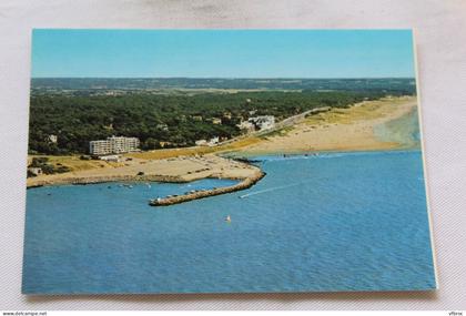 Cpm, Saint Brevin l'Ocean, vue générale de la plage et le port de plaisance, Loire atlantique 44