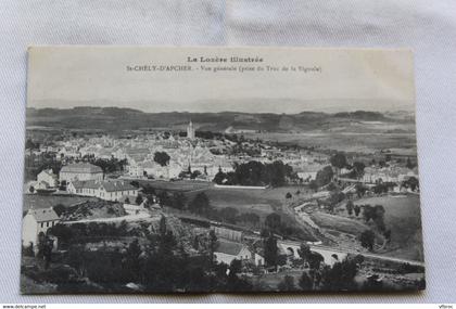 Saint Chely d'Apcher, vue générale, prise du Truc de la Vignole, Lozère 48