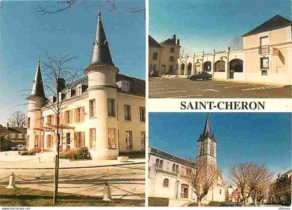 91 - Saint-Chéron - Multivues - Automobiles - Flamme Postale - CPM - Voir Scans Recto-Verso