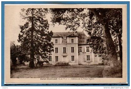 35 - SAINT COULOMB --   chateau de la fosse Ingaut