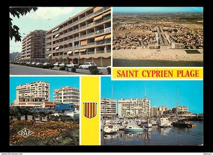 66 - Saint Cyprien - Multivues - Automobiles - immeubles - CPM - Voir Scans Recto-Verso