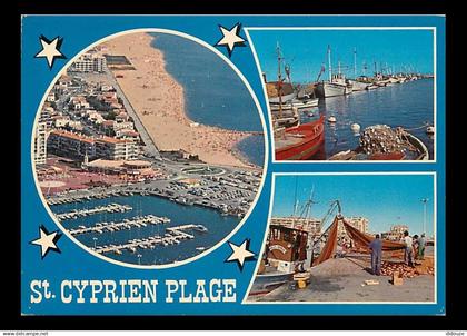 66 - Saint Cyprien - Multivues - Bateaux - Pecheurs - CPM - Voir Scans Recto-Verso