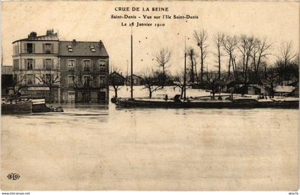 CPA SAINT-DENIS Crue de la Seine - L'Ile St-Denis (1353100)