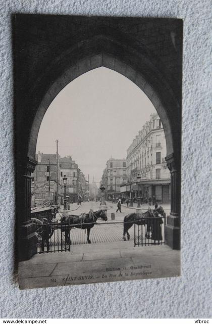 saint Denis, la rue de la République, Seine saint Denis 93