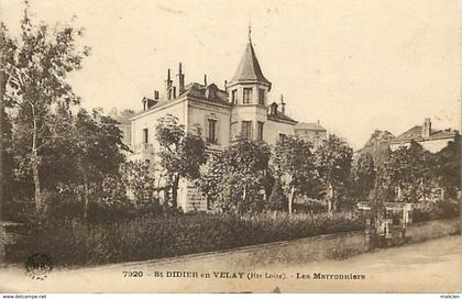 - haute loire -ref-A836- saint didier en velay - st didier en velay - les marronniers - chateau - chateaux -