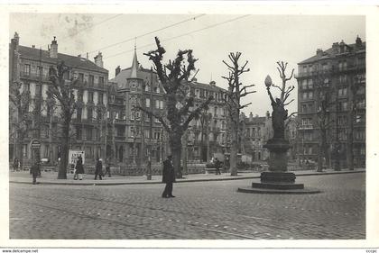 CPSM St-Etienne Place Anatole France Statue de la Liberté