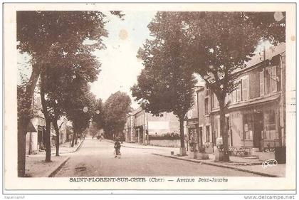 cher : SAINT  FLORENT  SUR  CHER  :  avenue  jean jaurés