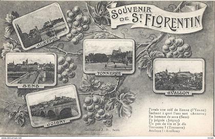 CPA Souvenir de Saint-Florentin vues multiples