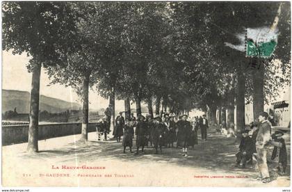 Carte Postale Ancienne de SAINT GAUDENS-Promenade des tilleuls