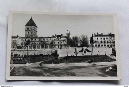 Cpsm 1950, Saint Gaudens, boulevard J. Bepmale, vue de l'avenue , nouveau perron, Haute Garonne 31