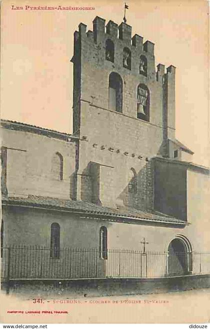 09 - Saint Girons - Clocher de l'Eglise Saint Valier - CPA - Voir Scans Recto-Verso