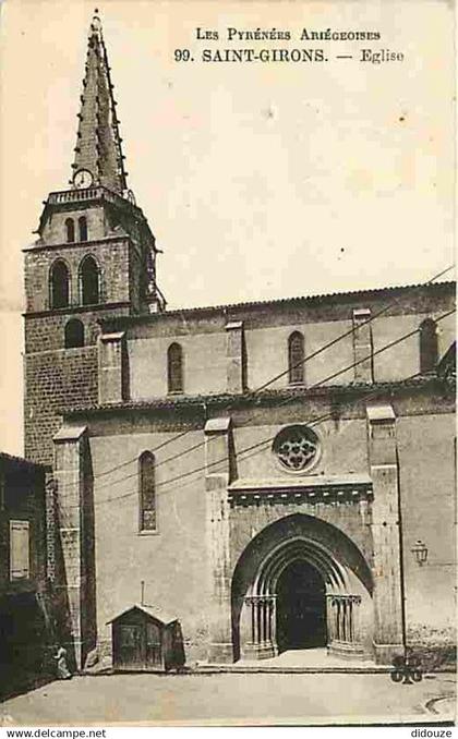 09 - Saint Girons - L'Eglise - CPA - Voir Scans Recto-Verso