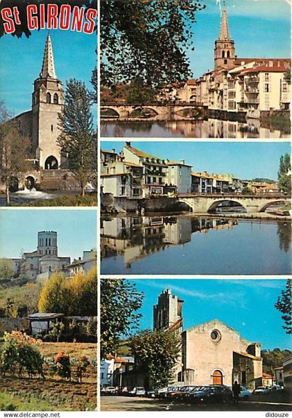 09 - Saint Girons - Multivues - Automobiles - CPM - Voir Scans Recto-Verso